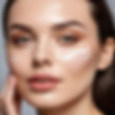 Applying CC Cream for a Natural Look A person applying CC cream in a natural setting.