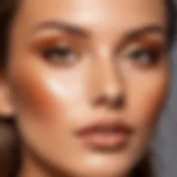 Golden bronze skin tone achieved through self-tanning
