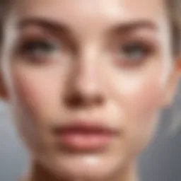 Nourishing baby oil applied on a delicate skin