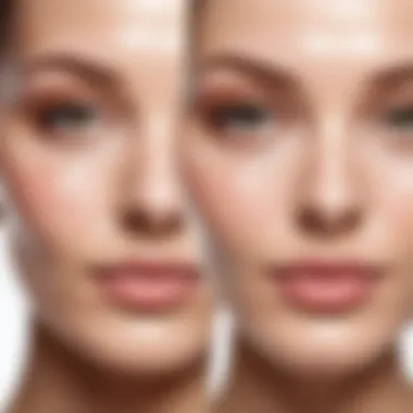 Effectiveness of Hydrogel Patches Before and after application of hydrogel patches illustrating their effectiveness.