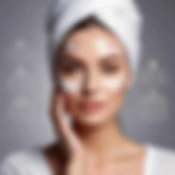 Infographic illustrating the benefits of wearing masks for the skin