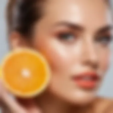 Infographic highlighting the benefits of Vitamin C for skin health