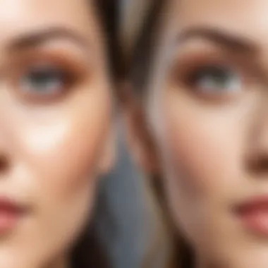 Results of Effective Eye Cream Use Visual comparison of eye skin before and after treatment