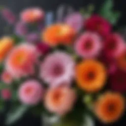 A beautiful arrangement of various flowers symbolizing floral fragrances