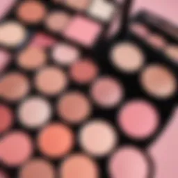 Palette of blush shades suitable for fair skin