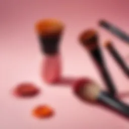 Diverse brush shapes showcasing their unique designs