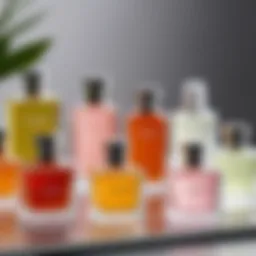 Elegant display of various budget-friendly perfumes