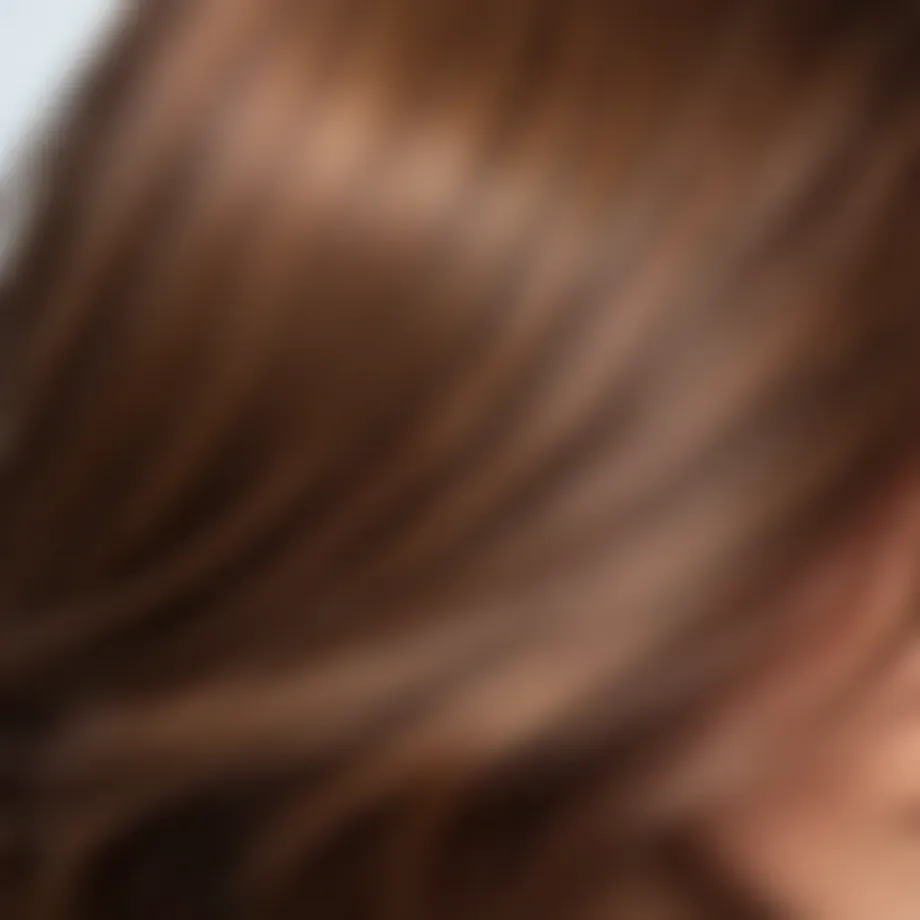 Luxurious hair texture after botox treatment