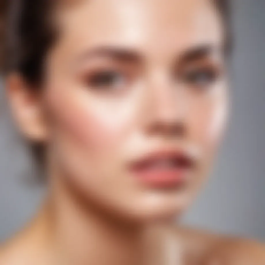 Illustration depicting hormonal changes affecting skin health