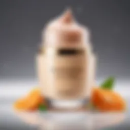 Close-up view of a luxurious cici cream tube