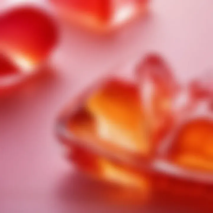 Close-up of the hydrogel texture showcasing its unique composition.