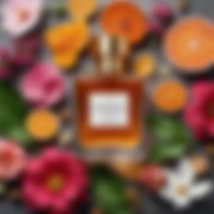 Close-up of nature-inspired fragrance ingredients