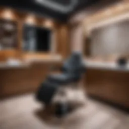 Luxurious hair restoration treatment setup