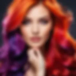 Colorful hair dyeing options