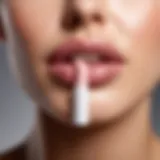 Close-up of various lip plumper products showcasing different formulations