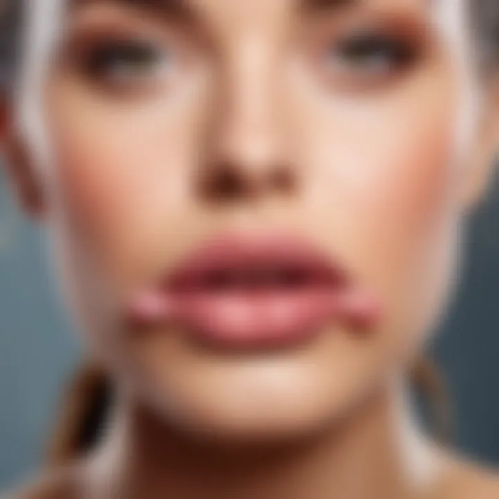 Infographic illustrating the science behind lip plumping mechanisms