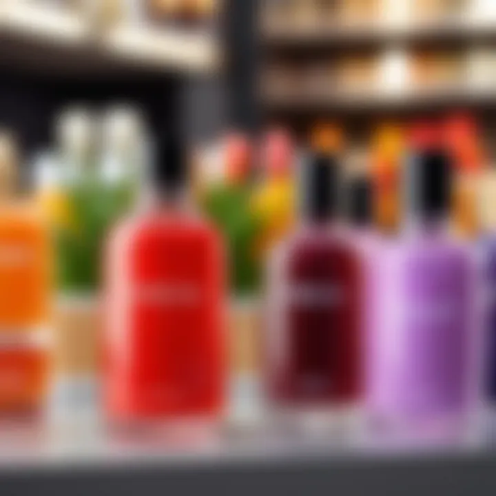 Infographic depicting consumer preferences for niche versus mass-market fragrances