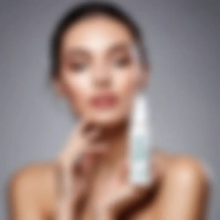 Various cosmetic products containing niacinamide