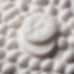 Cotton pad showcasing its texture and softness
