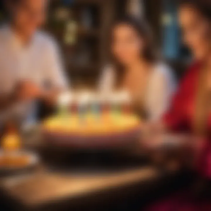 Diverse cultural birthday traditions showcased in a festive setting