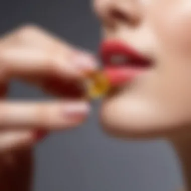 Applying Cuticle Oil Application of cuticle oil on nails