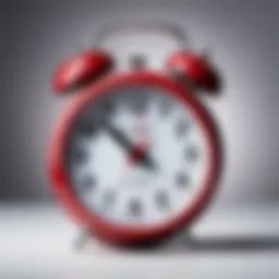 A clock indicating delays in delivery
