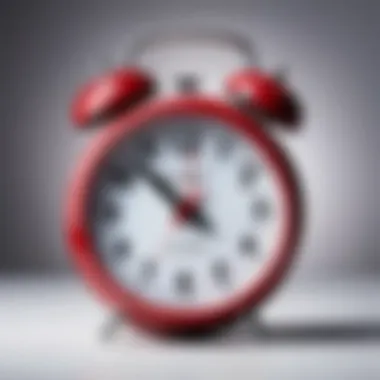 A clock indicating delays in delivery