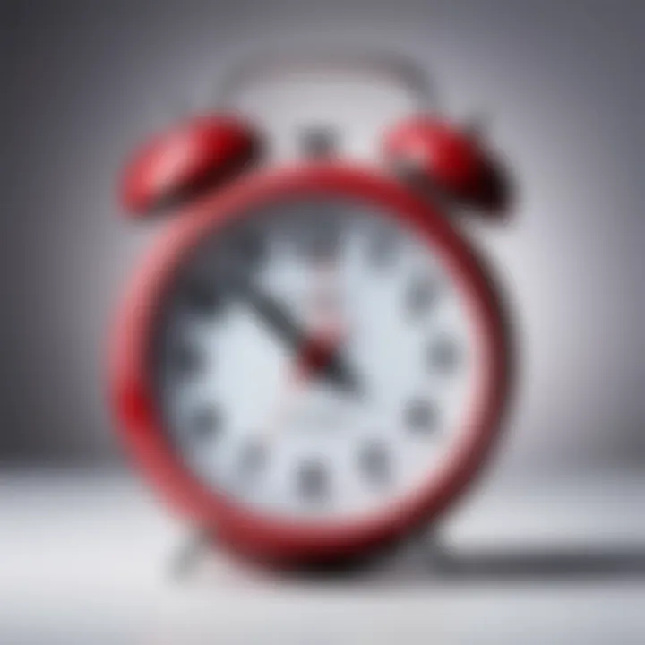 A clock indicating delays in delivery