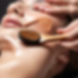 Brush techniques for dry skin massage
