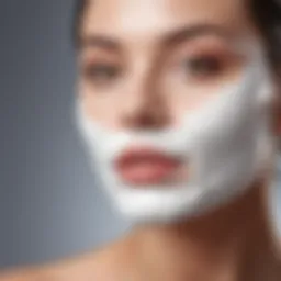 Gentle cleanser foam being applied to a face