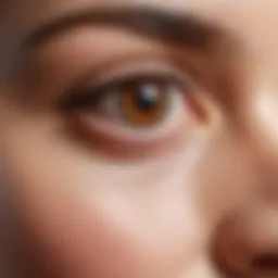 Illustration showing the anatomical structure of the under-eye area