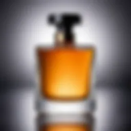 Elegant perfume bottle reflecting luxury and sophistication
