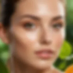 Radiant skincare routine with natural ingredients