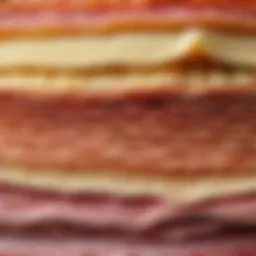 Detailed view of epidermis layers