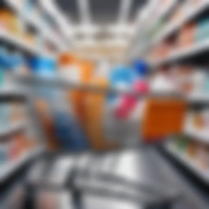 Shopping cart filled with affordable skincare items
