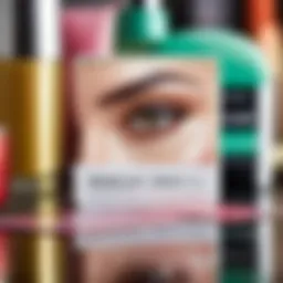 A visual representation of loyalty program cards with beauty products