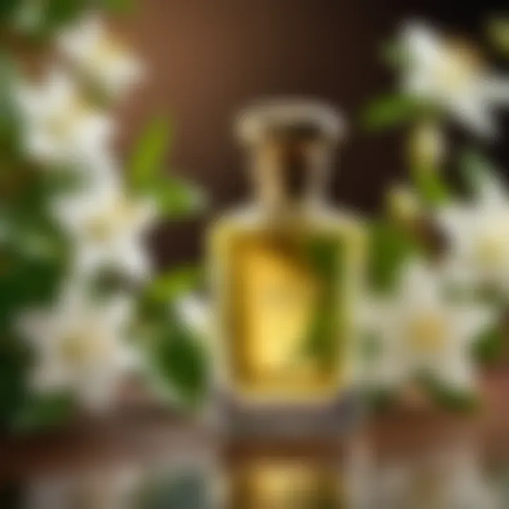 Artistic arrangement of jasmine scents and personality types