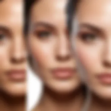 Diverse skin types with oil-based product applications