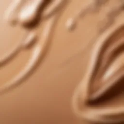 An overview of various water-based foundation products displayed elegantly.