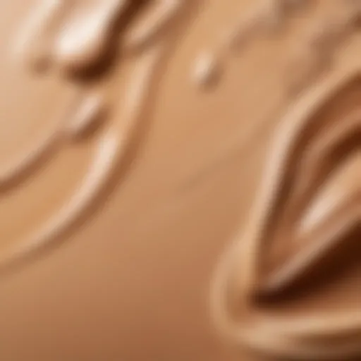 An overview of various water-based foundation products displayed elegantly.