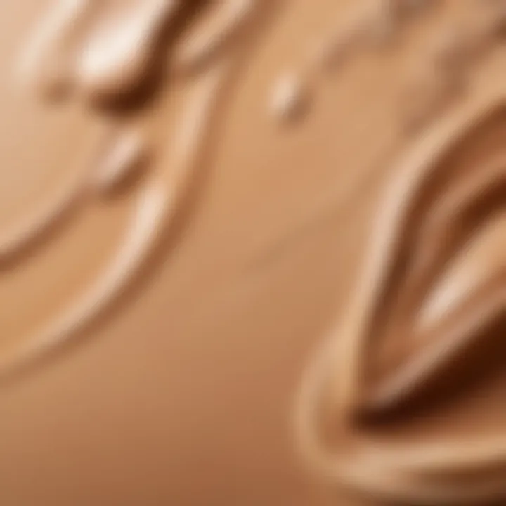 An overview of various water-based foundation products displayed elegantly.