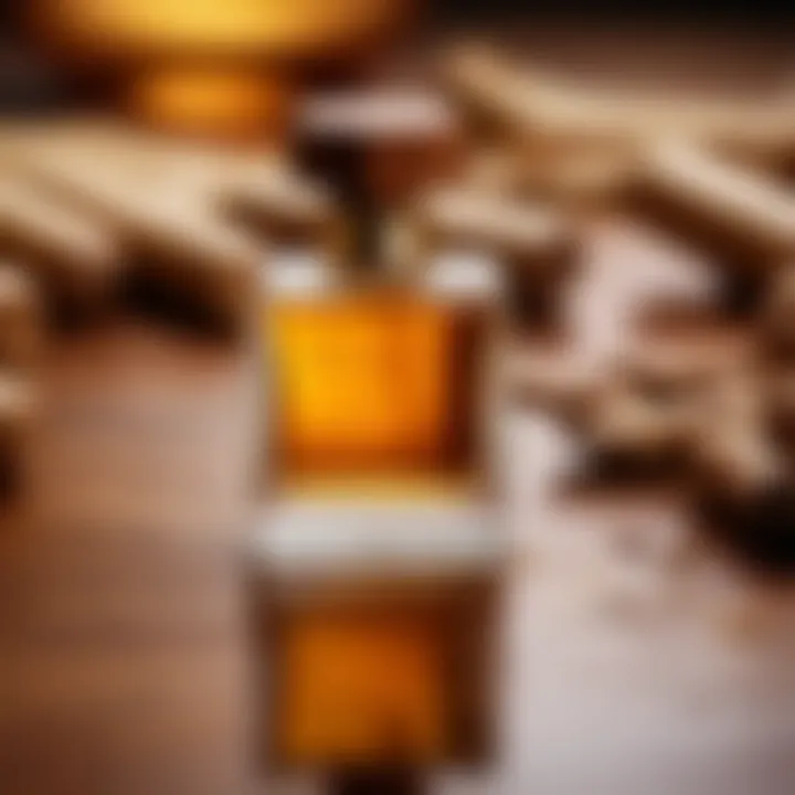 Artisan perfume bottles showcasing sandalwood fragrances