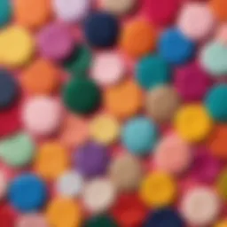 Different types of eye patches displayed with vibrant colors and textures