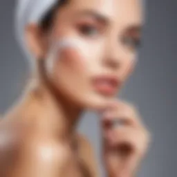 Close-up of rejuvenating skincare products