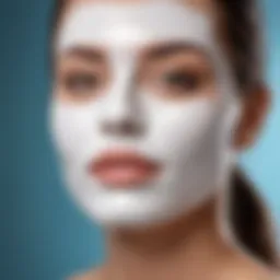 Vibrant facial mask application showcasing ascorbic acid benefits