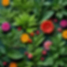 Diverse examples of federative plants in their natural habitat.