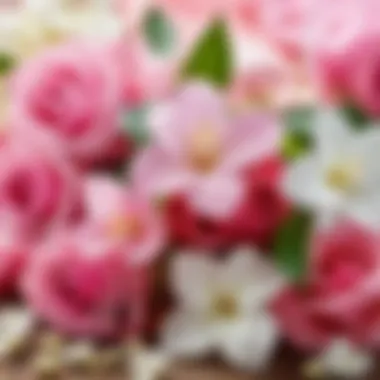 Key Ingredients of Tender Scents Close-up of fragrant ingredients like jasmine and rose.
