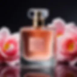 Elegant bottle of fresh fragrance