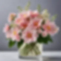 A delicate flower arrangement symbolizing soft fragrances