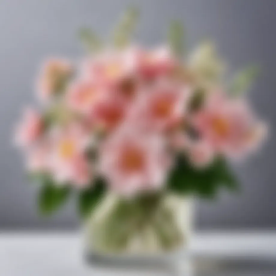A delicate flower arrangement symbolizing soft fragrances